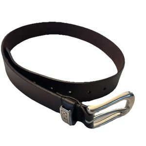 Vintage Calvin Klein Belt Leather Brown with Silver buckle Size S